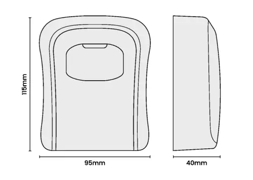 Click Here To Enlarge This Photo Of AS12169 - ASEC 4 Wheel Combination Key Safe