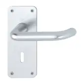 138S/306 (AR200S/22-SP) Hoppe Sprung Lock Levers 57mm Centres - Satin Anodised Aluminium (2656311)