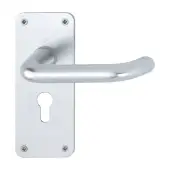 138S/306 (AR200S/23-SP) Hoppe Sprung Euro Profile Lock Levers 47.6mm Centres - Satin Anodised Aluminium (2656329)