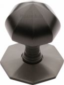 V880-MB Heritage Brass Octagon Centre Door Knob 2 ½" Matt Bronze Finish