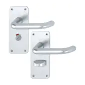 138S/306 (AR200S/25-SP-RH) Hoppe Sprung Bathroom Levers – Right Hand 57mm Centres - Satin Anodised Aluminium (2698836)
