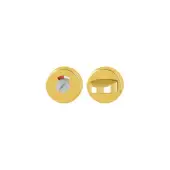 42KS (AR200/29)-GAA Hoppe Bathroom Turn & Release - Gold Anodised Aluminium (812523)