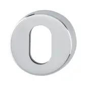 EX42S (AR361/28) Hoppe Oval Profile Escutcheon 8mm - Polished Stainless Steel (87100945)