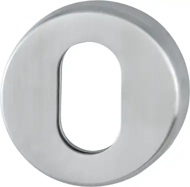 Click Here To Enlarge This Photo Of EX42S (AR361/68) Hoppe Oval Profile Escutcheon 6mm - Satin Stainless Steel (87100950)