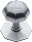 V880-SC Heritage Brass Octagon Centre Door Knob 2 ½" Satin Chrome Finish
