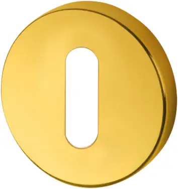 Click Here To Enlarge This Photo Of AR461/26 Hoppe Standard Key Escutcheon - PVD Brass (87108564)
