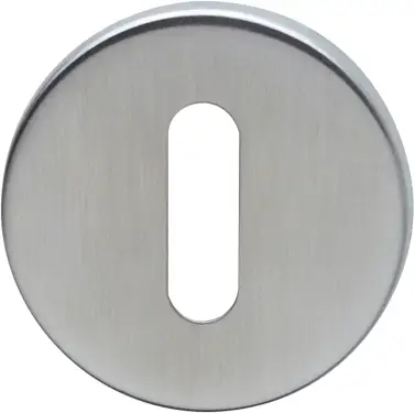 Click Here To Enlarge This Photo Of AR961/66 Hoppe Standard Key Escutcheon - Grade 304 - Satin Stainless Steel (87109375)