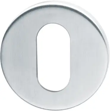 Click Here To Enlarge This Photo Of AR261/68-SSS Hoppe Oval Profile Escutcheon - Grade 201 - Satin Stainless Steel (87133389)