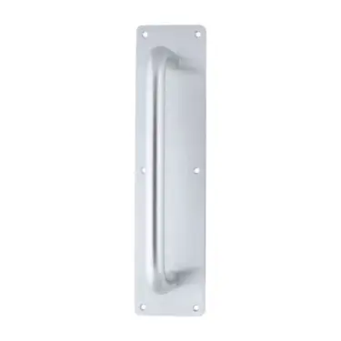 Click Here To Enlarge This Photo Of AR205/225FF-P Hoppe 19mm Dia x 225mm (300mm Plate) Pull Handle on Plate - Satin Anodised Aluminium (8504284)