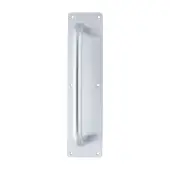 AR205/225FF-P Hoppe 19mm Dia x 225mm (300mm Plate) Pull Handle on Plate - Satin Anodised Aluminium (8504284)