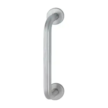 Click Here To Enlarge This Photo Of AR3616/225CF Hoppe 19mm x 225mm Pull Handle on 6mm Rose - Satin Stainless Steel (87100912)