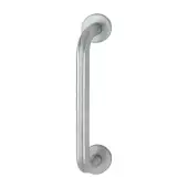 AR3616/225CF Hoppe 19mm x 225mm Pull Handle on 6mm Rose - Satin Stainless Steel (87100912)