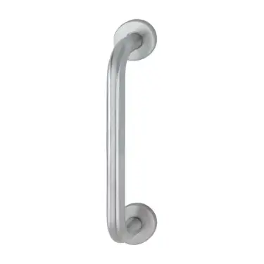 Click Here To Enlarge This Photo Of AR3616/225CF-8 Hoppe 19mm x 225mm Pull Handle on 8mm Rose - Satin Stainless Steel (87100930)