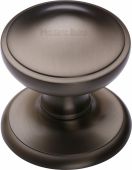 V900-MB Heritage Brass Round Centre Door Knob 3" Matt Bronze Finish