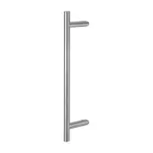 AR3625/425BB-CR-GD Hoppe 25mm x 425mm Cranked T Bar Pull Handle (Back to Back Fixings For Glass Doors) - Satin Stainless Steel (87141860)