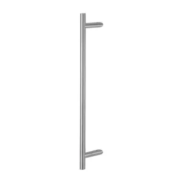 Click Here To Enlarge This Photo Of AR3625/600BB-CR-GD Hoppe 25mm x 600mm Cranked T Bar Pull Handle (Back to Back Fixings For Glass Doors) - Satin Stainless Steel (87141874)