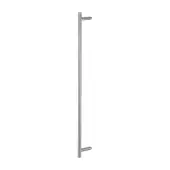 AR3625/1000BB-CR-GD Hoppe 25mm x 1000mm Cranked T Bar Pull Handle (Back to Back Fixings For Glass Doors) - Satin Stainless Steel (87141888)