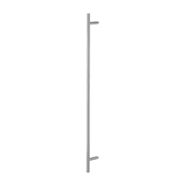 Click Here To Enlarge This Photo Of AR3625/1200BB-CR-GD Hoppe 25mm x 1200mm Cranked T Bar Pull Handle (Back to Back Fixings For Glass Doors) - Satin Stainless Steel (87141902)