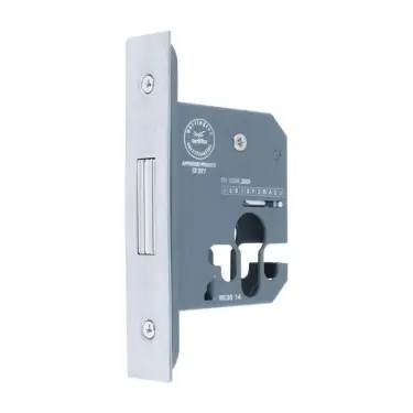 Click Here To Enlarge This Photo Of AR7006-S-76-SC Hoppe Euro Profile Deadlock Case 76mm - Satin Chrome (50017895)