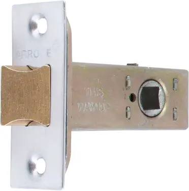 Click Here To Enlarge This Photo Of AR8019-63-SC/PB Hoppe Heavy Duty Tubular Mortice Latch 63mm - Satin Chrome / Polished Brass (87105900)
