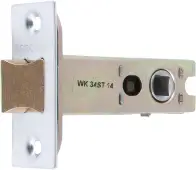 AR8019-76-SC/PB Hoppe Heavy Duty Tubular Mortice Latch 76mm - Satin Chrome / Polished Brass (87101329)
