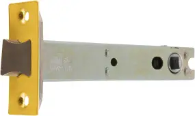 AR8019-128-SC/PB Hoppe Heavy Duty Tubular Mortice Latch 128mm - Satin Chrome / Polished Brass (87101345)