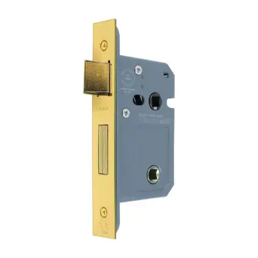 Click Here To Enlarge This Photo Of AR8023-63-5/8-PB Hoppe Bathroom Lock 63mm - Polished Brass (87142875)