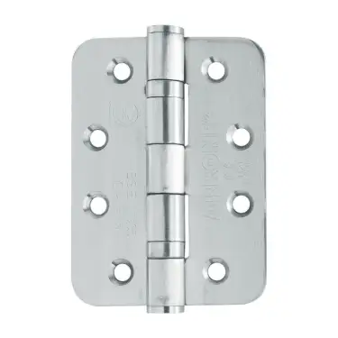 Click Here To Enlarge This Photo Of AR8182-SSS Hoppe Arrone 102mm x 76mm x 3mm Grade 13 Radius Ball Bearing Butt Hinges - Satin Stainless Steel (87105952)