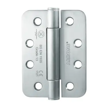 Click Here To Enlarge This Photo Of AR8582-SSS Hoppe Arrone 101.6 x 76.2 x 3 Radius Corner Grade 13 Concealed Bearing Hinges - Satin Stainless Steel - Pack of 3 (87139221)