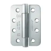 AR8582-SSS Hoppe Arrone 101.6 x 76.2 x 3 Radius Corner Grade 13 Concealed Bearing Hinges - Satin Stainless Steel - Pack of 3 (87139221)