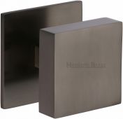 V908-MB Heritage Brass Centre Door Knob Square Design 3" Matt Bronze Finish