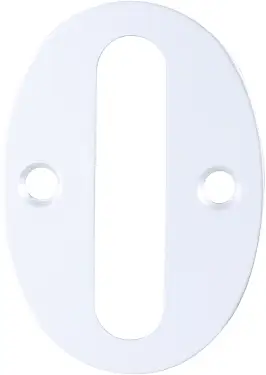 Click Here To Enlarge This Photo Of AR140/0 Hoppe 50mm Numeral 0 - Satin Anodised Aluminium (8500721)