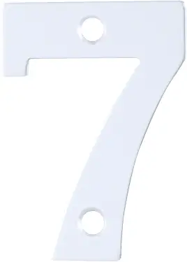 Click Here To Enlarge This Photo Of AR140/7 Hoppe 50mm Numeral 7 - Satin Anodised Aluminium (8500770)