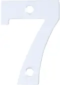 AR140/7 Hoppe 50mm Numeral 7 - Satin Anodised Aluminium (8500770)