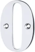 AR740-0-PCH Hoppe Face Fix Numeral 0 - Polished Chrome (87143540)