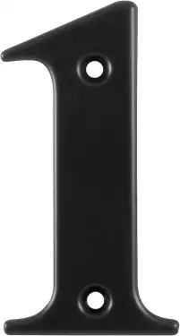Click Here To Enlarge This Photo Of AR740-1-BLK Hoppe Face Fix Numeral 1 - Black (87143554)