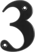 AR740-3-BLK Hoppe Face Fix Numeral 3 - Black (87143610)
