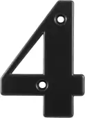 AR740-4-BLK Hoppe Face Fix Numeral 4 - Black (87143638)