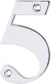AR740-5-PCH Hoppe Face Fix Numeral 5 - Polished Chrome (87143680)