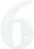 AR740-6-WHT Hoppe Face Fix Numeral 6 & 9 - White (87143687)