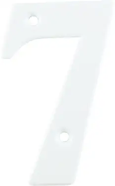 Click Here To Enlarge This Photo Of AR740-7-WHT Hoppe Face Fix Numeral 7 - White (87143715)