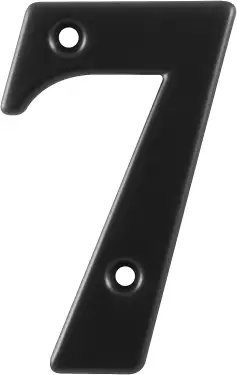 Click Here To Enlarge This Photo Of AR740-7-BLK Hoppe Face Fix Numeral 7 - Black (87143722)