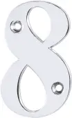 AR740-8-PCH Hoppe Face Fix Numeral 8 - Polished Chrome (87143764)