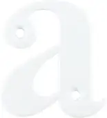 AR740-A-WHT Hoppe Face Fix Letter A - White (50000032)