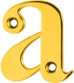 AR740-A-PBR Hoppe Face Fix Letter A - Polished Brass (50000056)