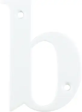 Click Here To Enlarge This Photo Of AR740-B-WHT Hoppe Face Fix Letter B - White (50000075)