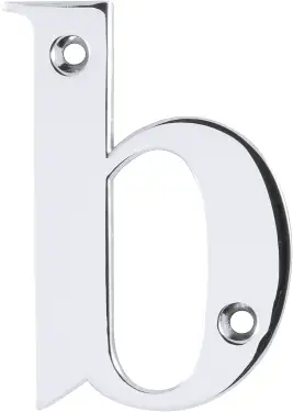 Click Here To Enlarge This Photo Of AR740-B-PCH Hoppe Face Fix Letter B - Polished Chrome (50000105)