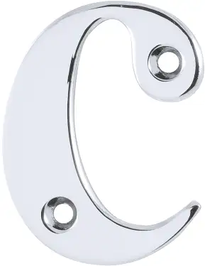 Click Here To Enlarge This Photo Of AR740-C-PCH Hoppe Face Fix Letter C - Polished Chrome (50000147)