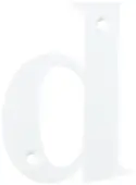 AR740-D-WHT Hoppe Face Fix Letter D - White (50000159)
