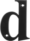 AR740-D-BLK Hoppe Face Fix Letter D - Black (50000160)